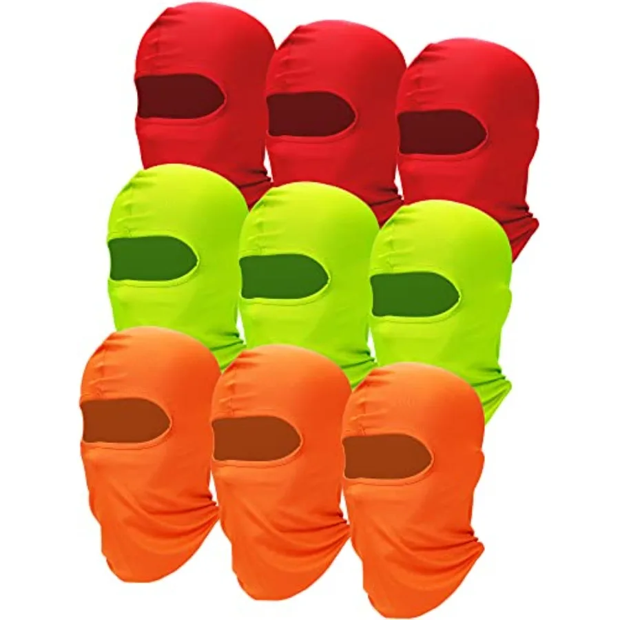 

SATINIOR 9 Pcs Ski Mask for Men Balaclava Warm Face Cover Mask UV Protector for Winter Motorcycle Snowboard