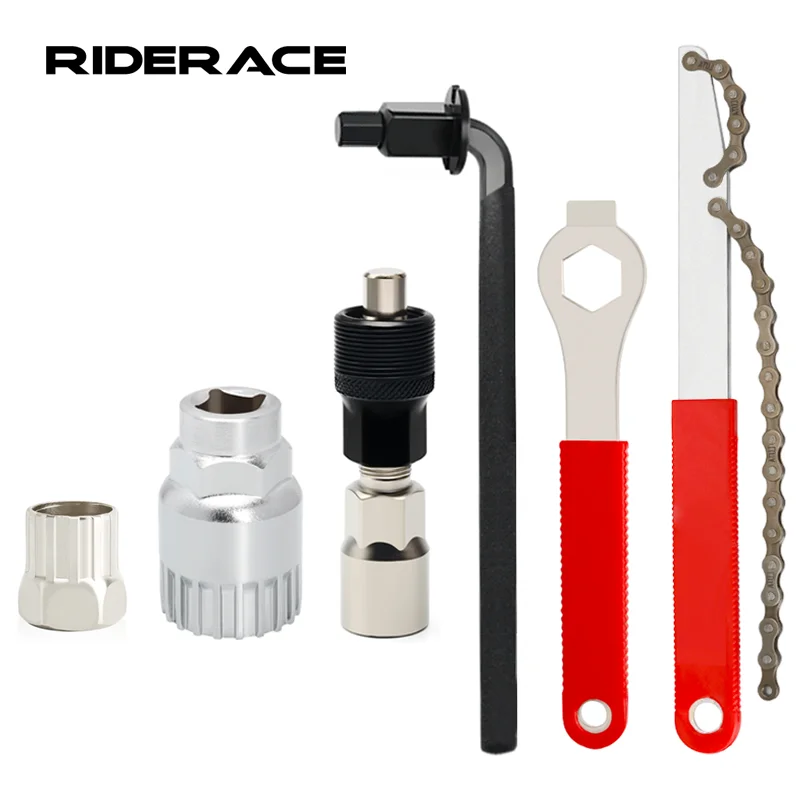 Bike Repair Tool Kit Professional Bottom Bracket Removal Crank Puller Tool Bicycle Flywheel Removal Tool MTB 8mm Allen Wrench