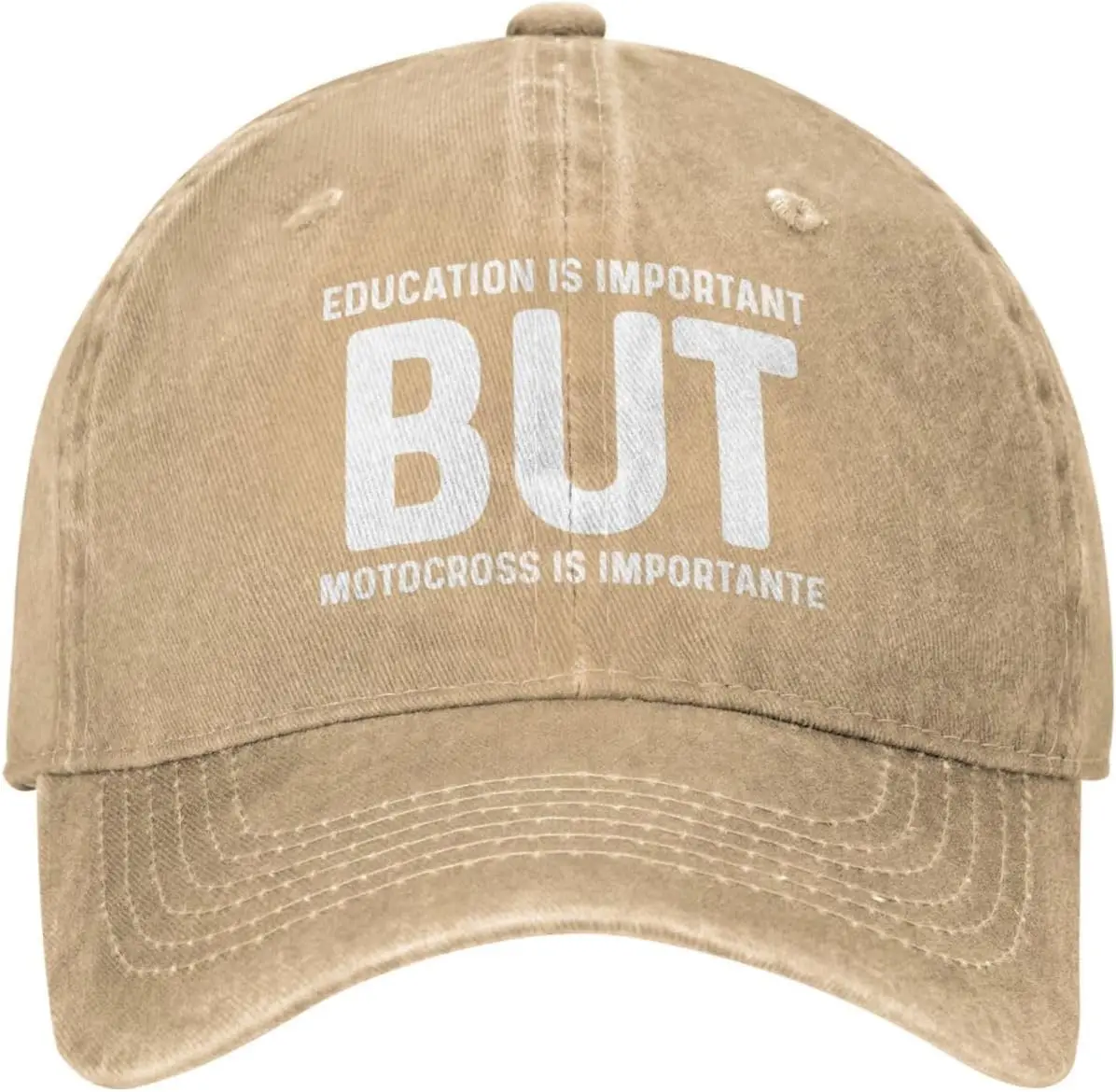 Education is Important But Motocross is Importanter Hat for Men Dad Hat Trendy Hats