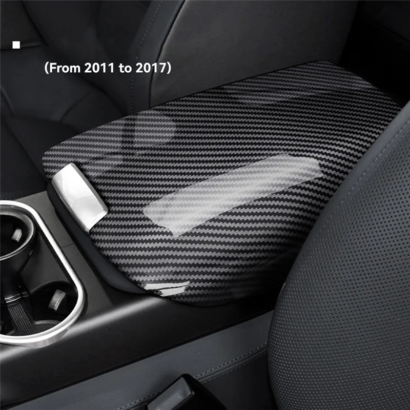 

Hot Selling-For Porsche Cayenne 2011-2017 Car Center Console Armrest Storage Box Protective Cover ABS Carbon Fiber,For Porsche C