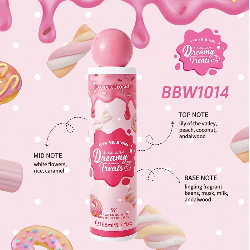 

Rich Gourmand Women's Perfume Candy Chocolate Cream Cherry Fruity Fragrance Long-lasting Charming Scent Body Spray 168ml