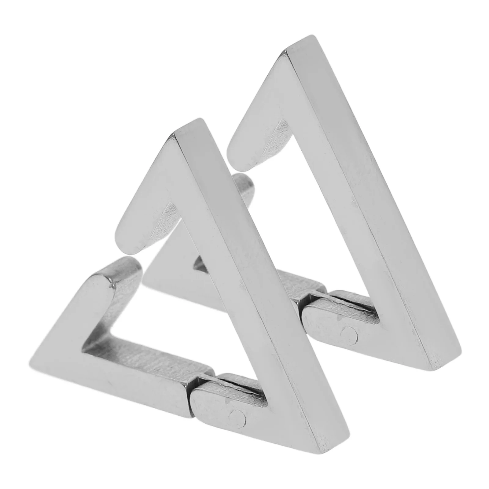 ثلاثية الأبعاد مثلث التيتانيوم الصلب أقراط النساء هندسية الأذن الكفة خفيفة الوزن فريدة من نوعها وأقراط العصرية الحد الأدنى مجوهرات الأزياء