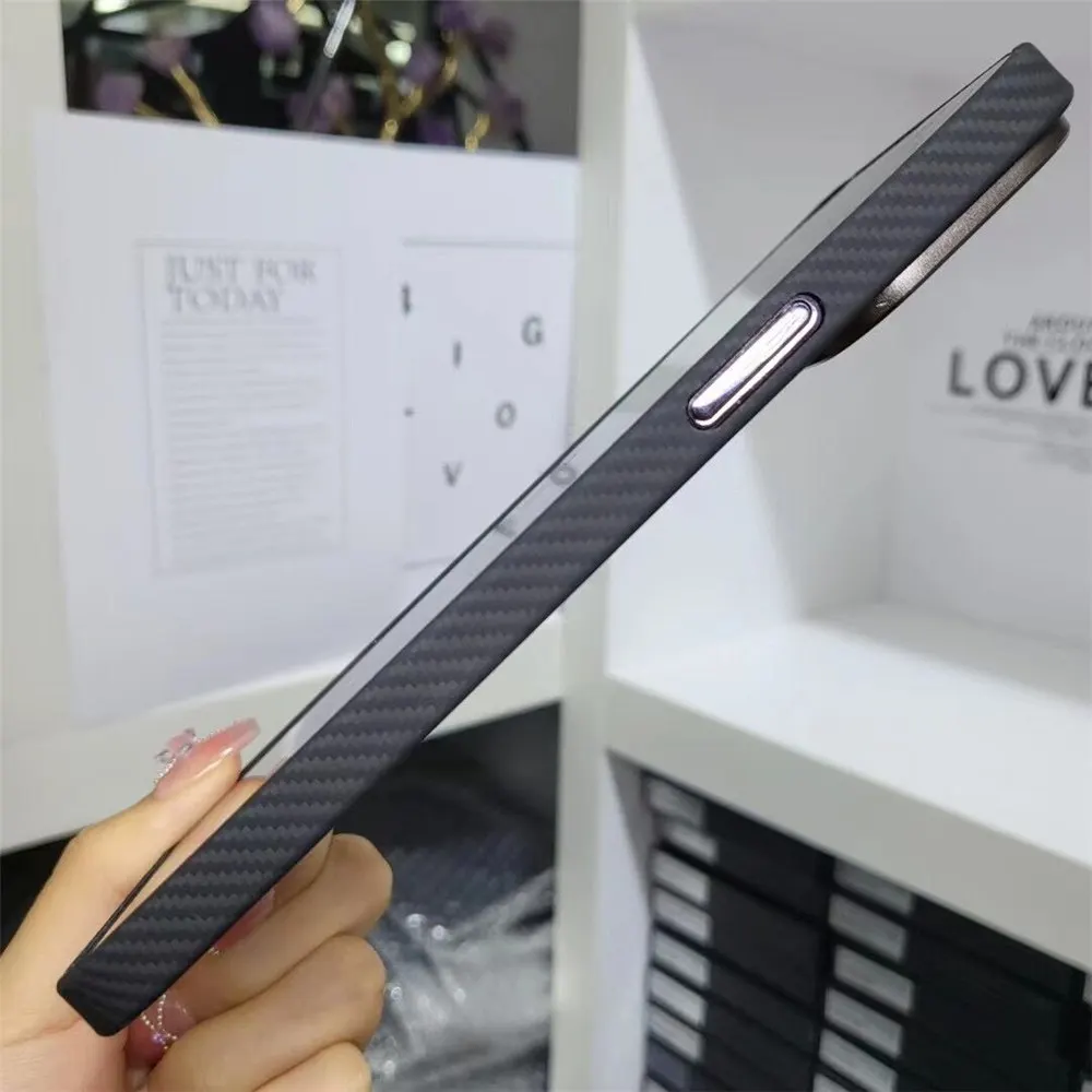 Capa Carbon Fiber Aramid para iPhone, Capa Armor para Placa de Circuito, Original, 14 Pro Max, 14 Pro