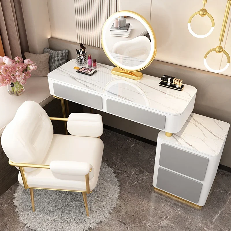 

Multifunctional Chair Dressing Table Luxury Nordic Mirror Drawer Dressing Table Bedroom Woman Schminktisch Bedroom Furniture