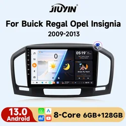 JIUYIN autoradio For Buick Regal Opel Insignia 2009 - 2013 sans fil CarPlay Android 13 Auto systèmes intelligents auto Lect