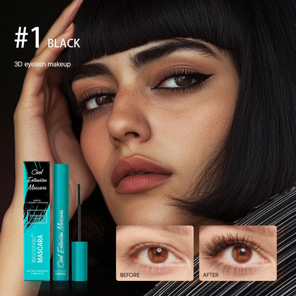 Mascara allungante impermeabile Estensione ciglia Estensione ciglia a lunga tenuta Occhi Trucco Mascara Cosmetici