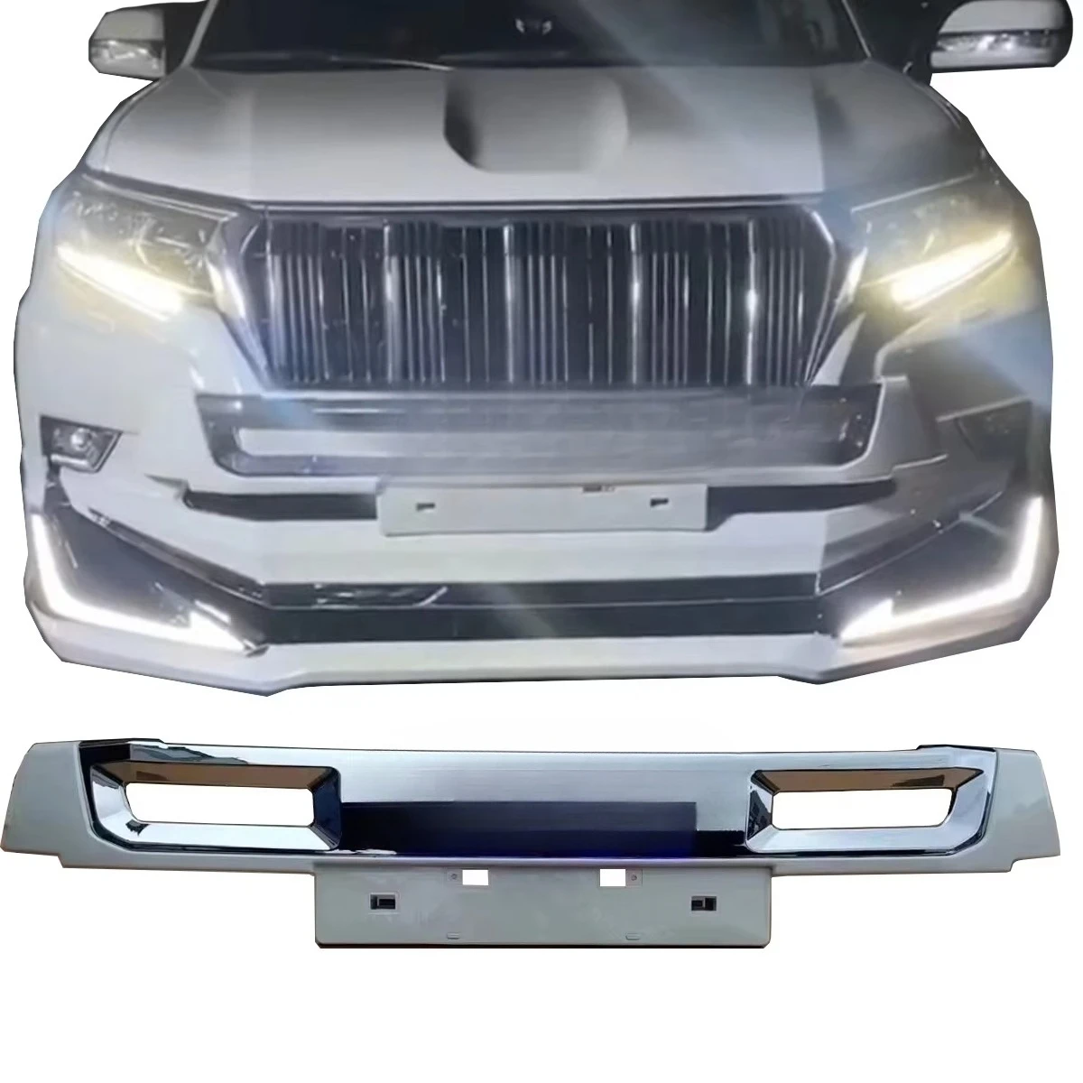 

Prado FJ150 LED Bumper for toyota Land Cruiser Prado Fj150 2016-2022 Facelift LED Front Small Bumpers