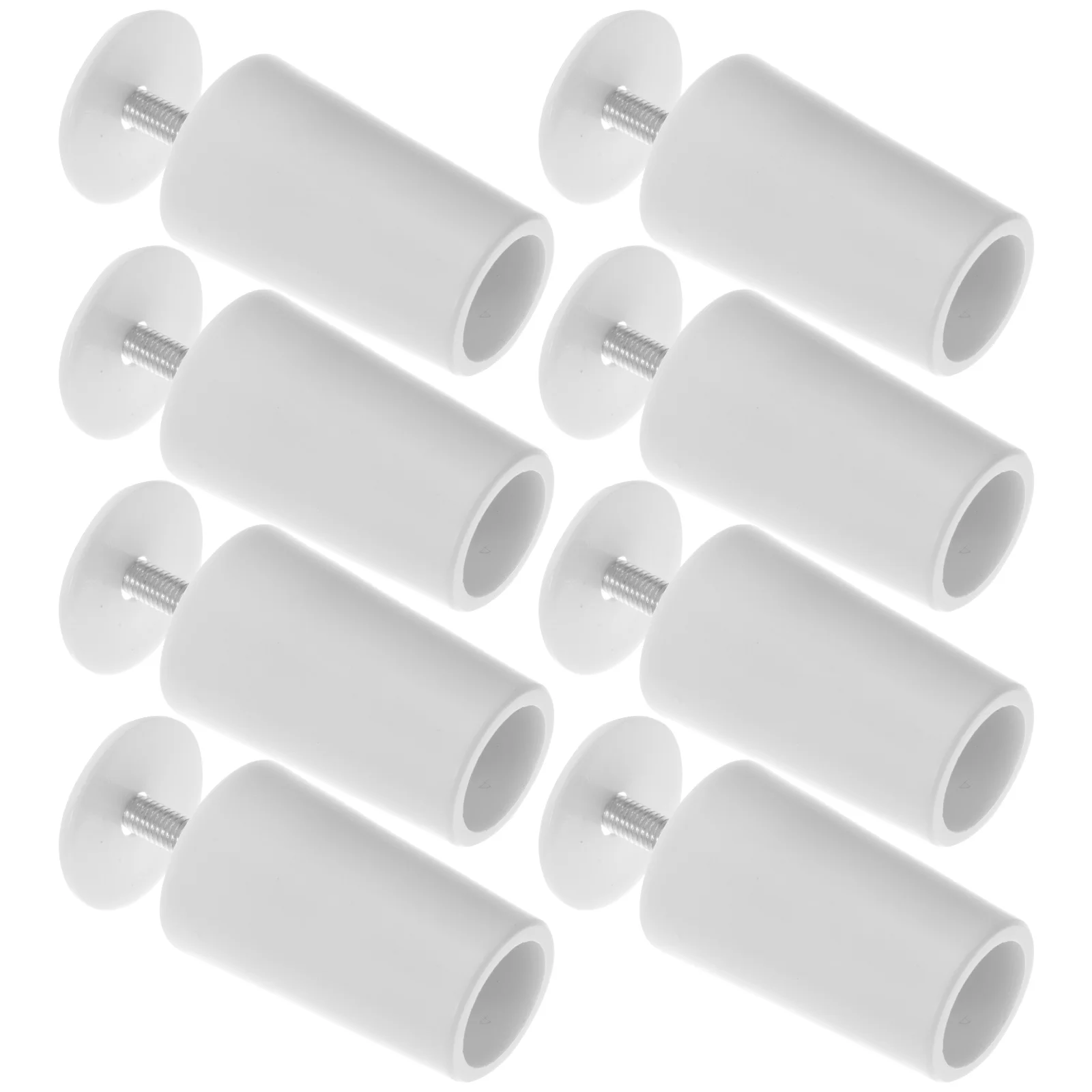 

8pcs Blind Stoppers Accessories Plastic Aluminum White Color Compact Suitable for Curtains Window Blinds Repair