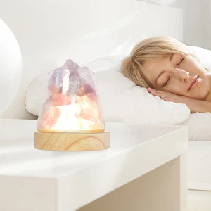 Natürliches Himalaia Salztischlampe, Nachtlicht, Laufstons, Kristall, Bildungsöldiffusor, Geschenkdekoration, neu, D2 12 Hauptverkauf Luminaria Himalaya -Salz - №10