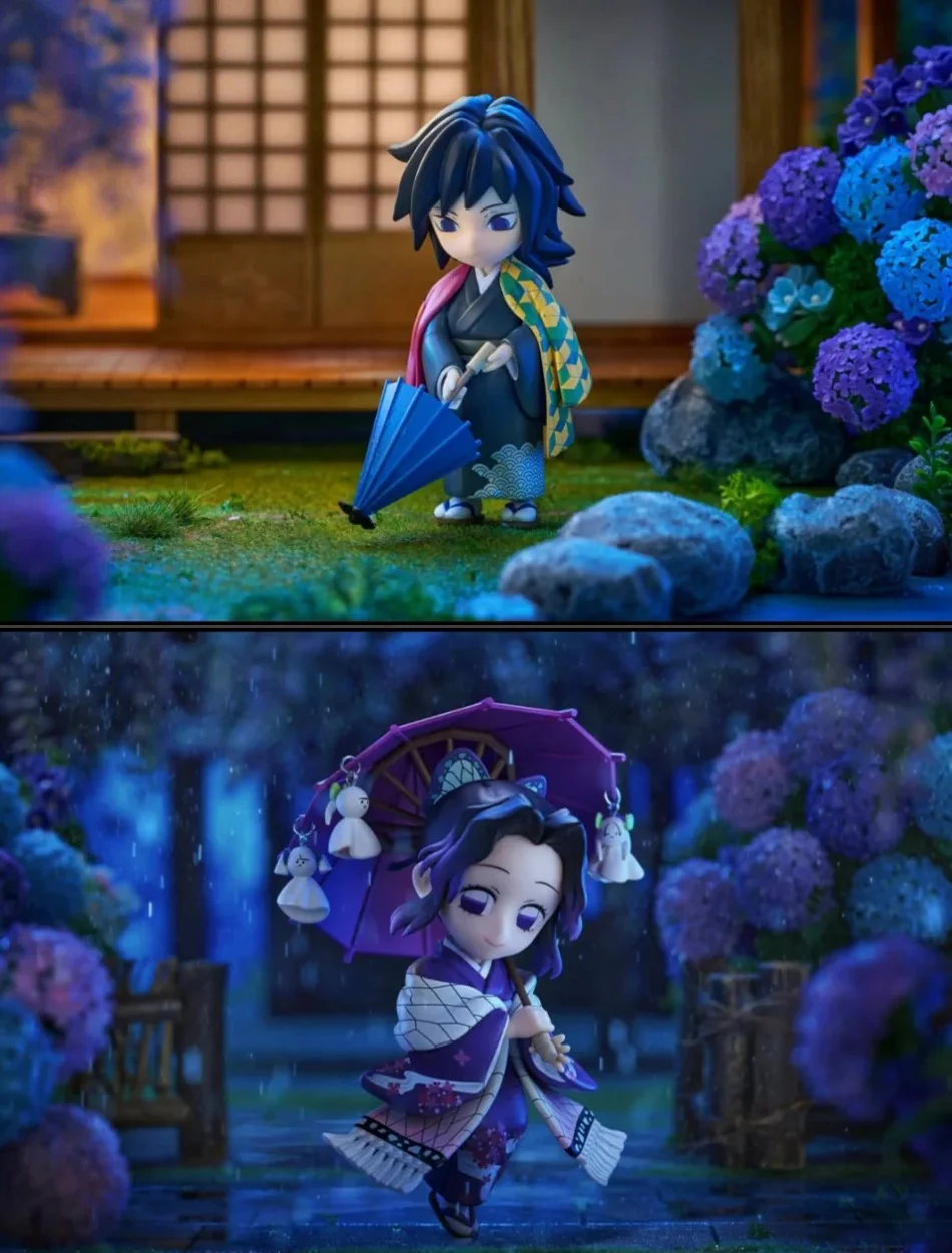 1-12 Stück Demon Slayer Blind Box Figuren Plum Rain Serie Kochou Shinobu Tomioka Giyuu Kanroji Mitsuri Blind Box Figuren Spielzeug Geschenke – Detail 5