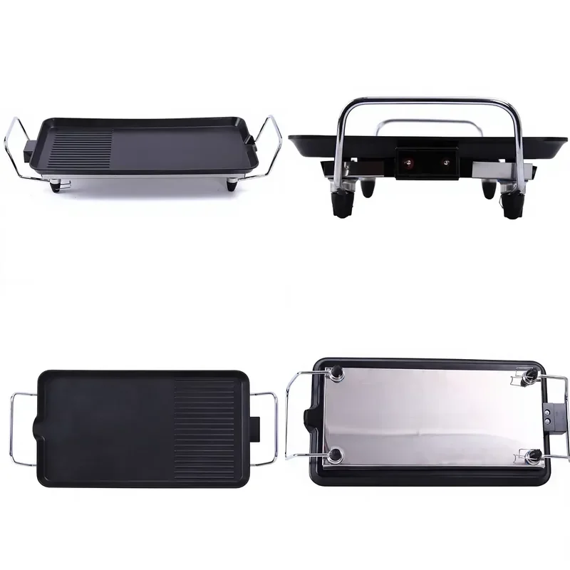 Korean Style Electric Grill Large Capacity BBQ Grill for Family Party Multifunctional Indoor Outdoor Barbecue Machine