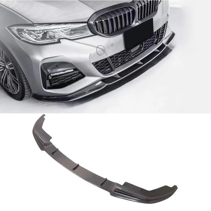 

Для BMW 3 серии G20 G28 M Sport 330i 340i Fd передний бампер из углеродного волокна, передняя губа, передний спойлер, сепаратор