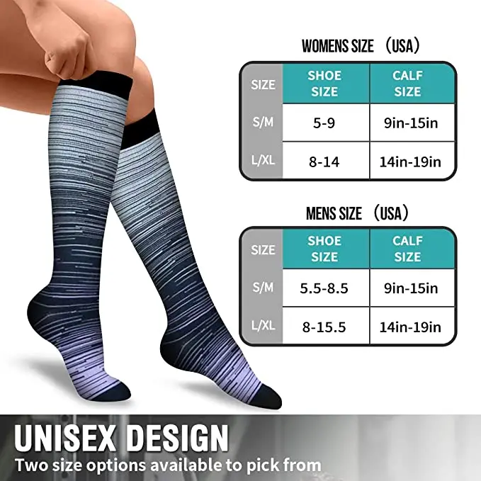 Compression Stockings Nursing Women And Men Stockings Best Medical Nursing Hiking Travel Flight Socks Running Fitness Socks