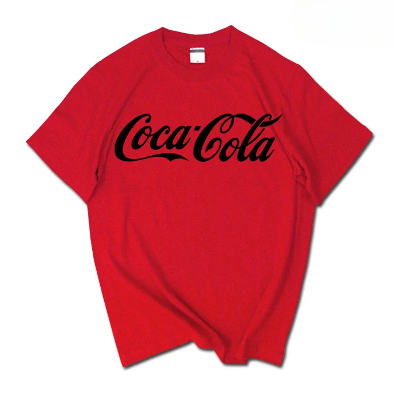 Sommer Neues Trendiges Marken-INS-Pepsi-Cola-Partner-T-Shirt Sprite Coca-Cola Herren- und Damen-Loose-Fit Baumwoll-Paar-T-Shirt mit Kurzen Ärmeln Y2k – Detail 6