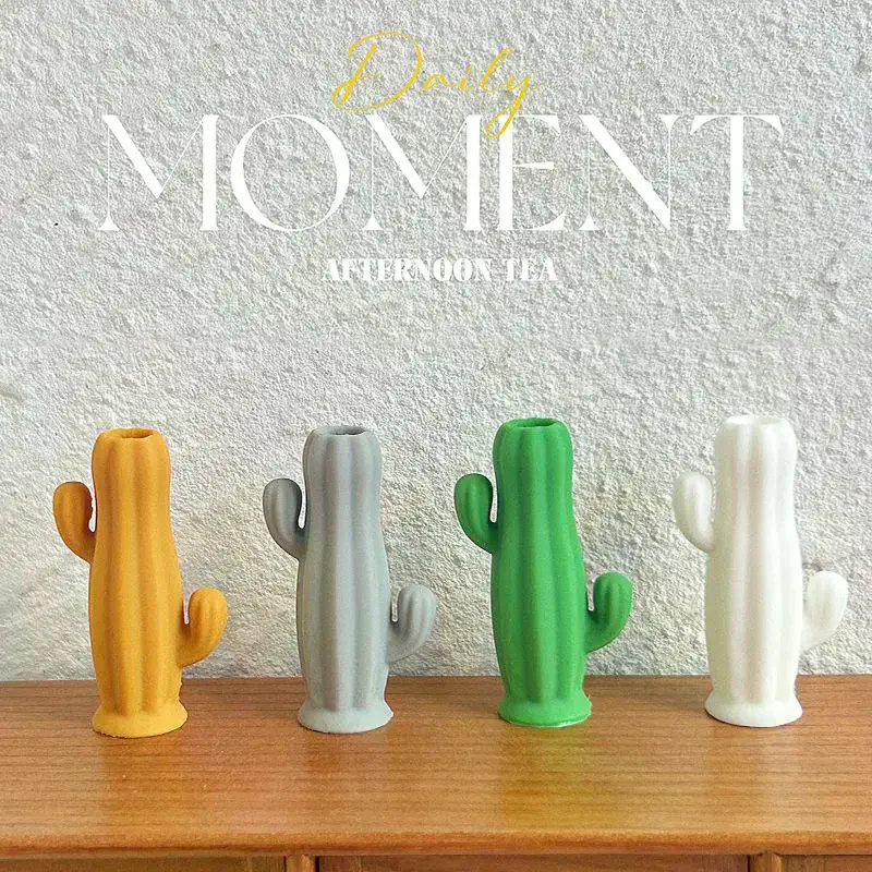 1 stks poppenhuis miniatuur cactusvormige vaas model meubelaccessoires voor poppenhuis woonkamer scène decor kinderen spelen speelgoed