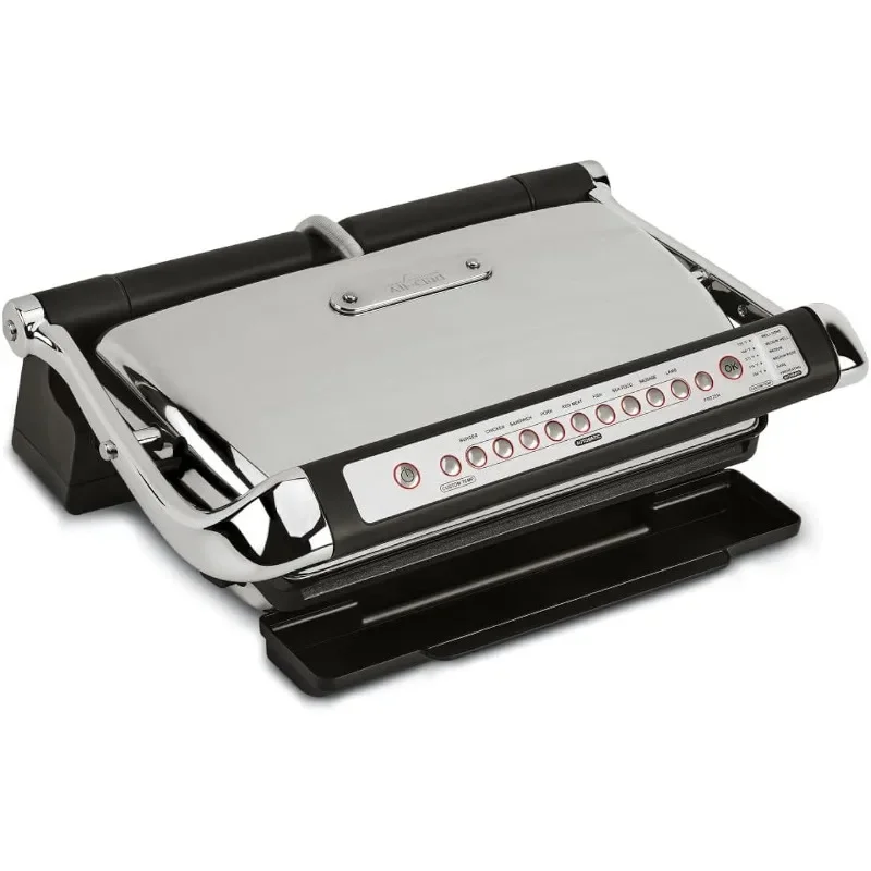 All-Clad AutoSense Stainless Steel Indoor Grill, Panini Press XL Automatic Cooking 1800 Watts Smokeless