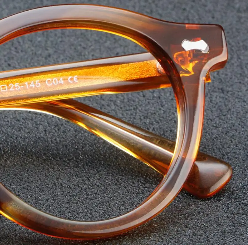 Mode Runde Acetat Blau Licht Blockieren Lesebrille Männer Optische Brillen Frauen Klare Linse Presbyopie Brille – Detail 11