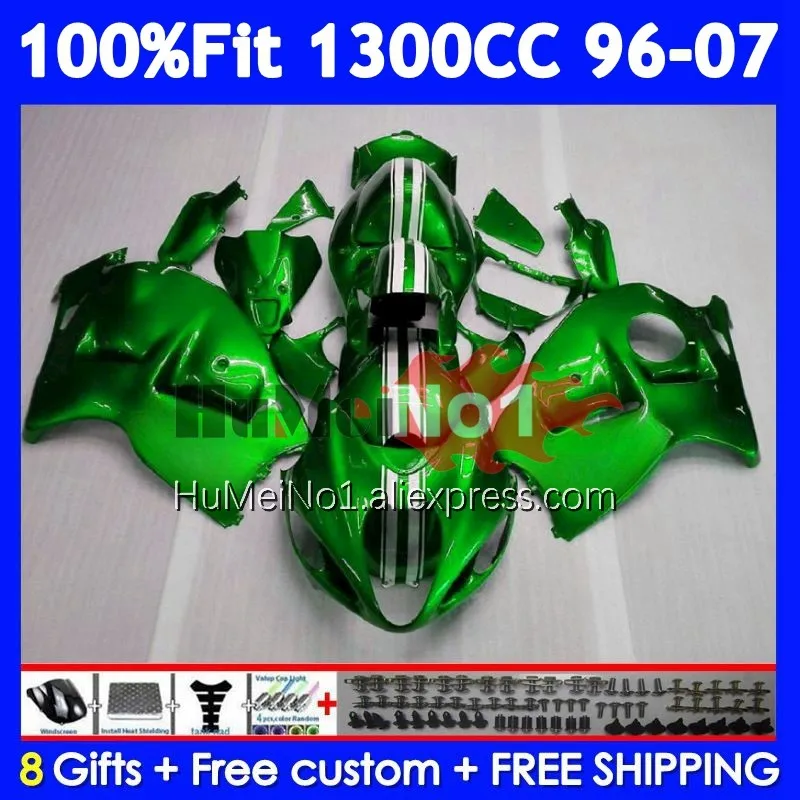 Fairing For SUZUKI Hayabusa GSXR-1300 GSXR Pearl green 1300 CC 125No.15 GSXR1300 1996 1997 1998 1999 2000 2001 02 03 04 05 06 07