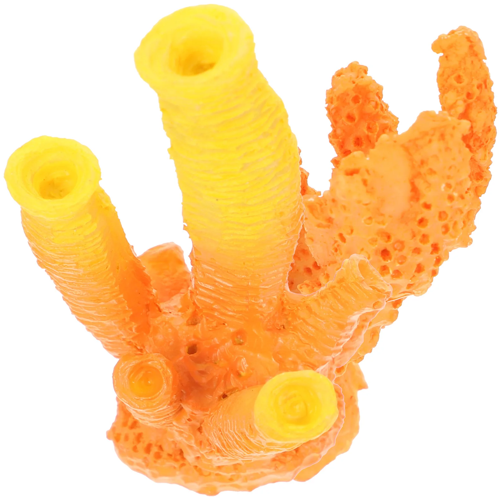 

2Pcs Simulated Coral Sculpture for Aquarium Vivid Resin Coral Decor Desktop Fish Tank Ornament Tabletop Decoration Floating