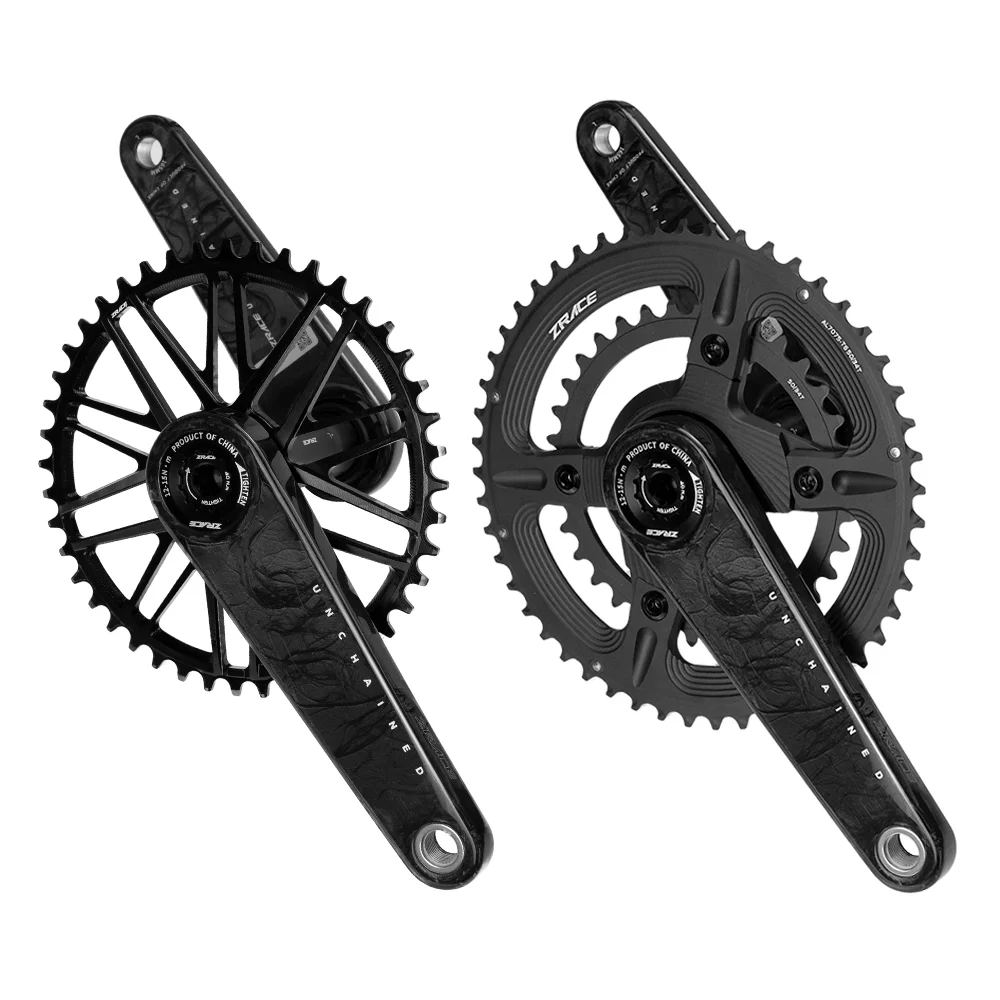 ZRACE UNCHAINED Crankset Carbon Fiber Lightweight Modular Structure Suitable for ROAD Gravel view 2