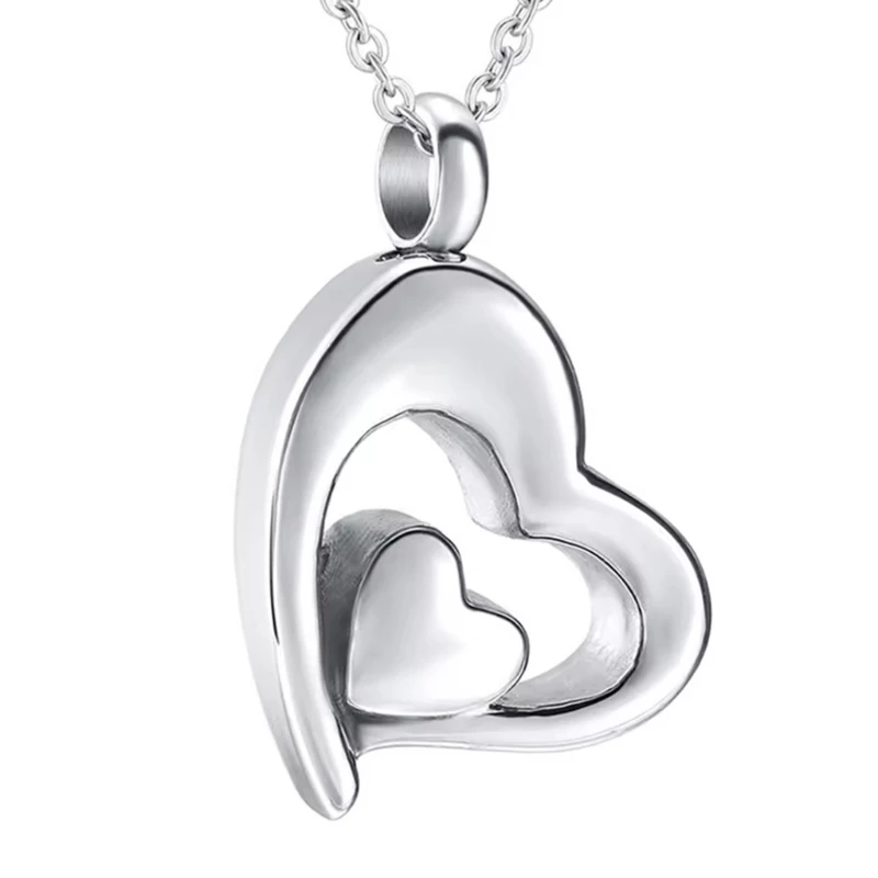 

N0HB Heart Pendant Necklace Wedding Jewelry Accessories for Women Girl Birthday