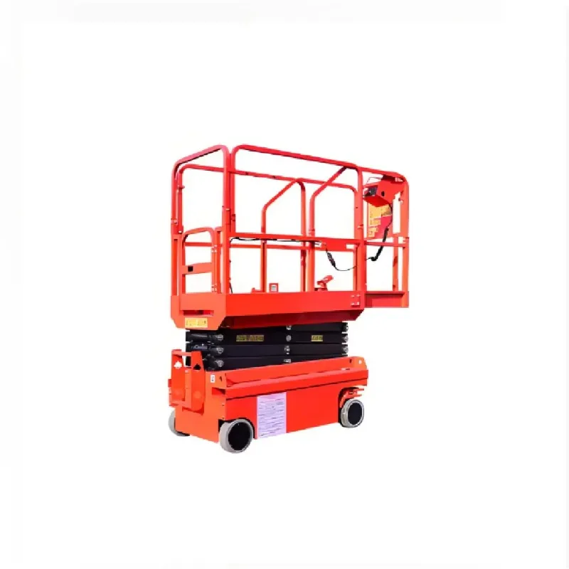 Mesa de elevação manual 420kg, escada de elevação elétrica, andaime 2-10 m para decoração de construção, manutenção, controle remoto