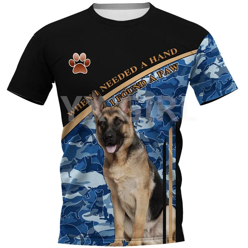 German Shepherd/Beagle/Bloodhound 3D All Over Printed T Shirts Funny Dog Tee Tops shirts Unisex Summer T-Shirts