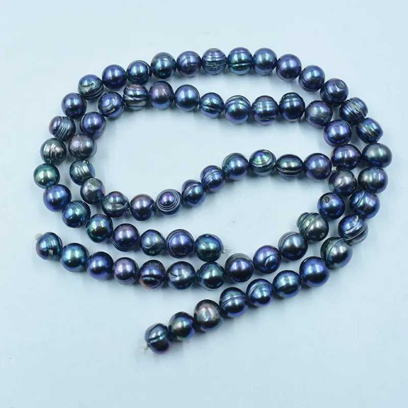 10-11MM natural freshwater potato shaped pearl bead 1.5mm hole DIY production elastic thread women's and men's high-end bracelet