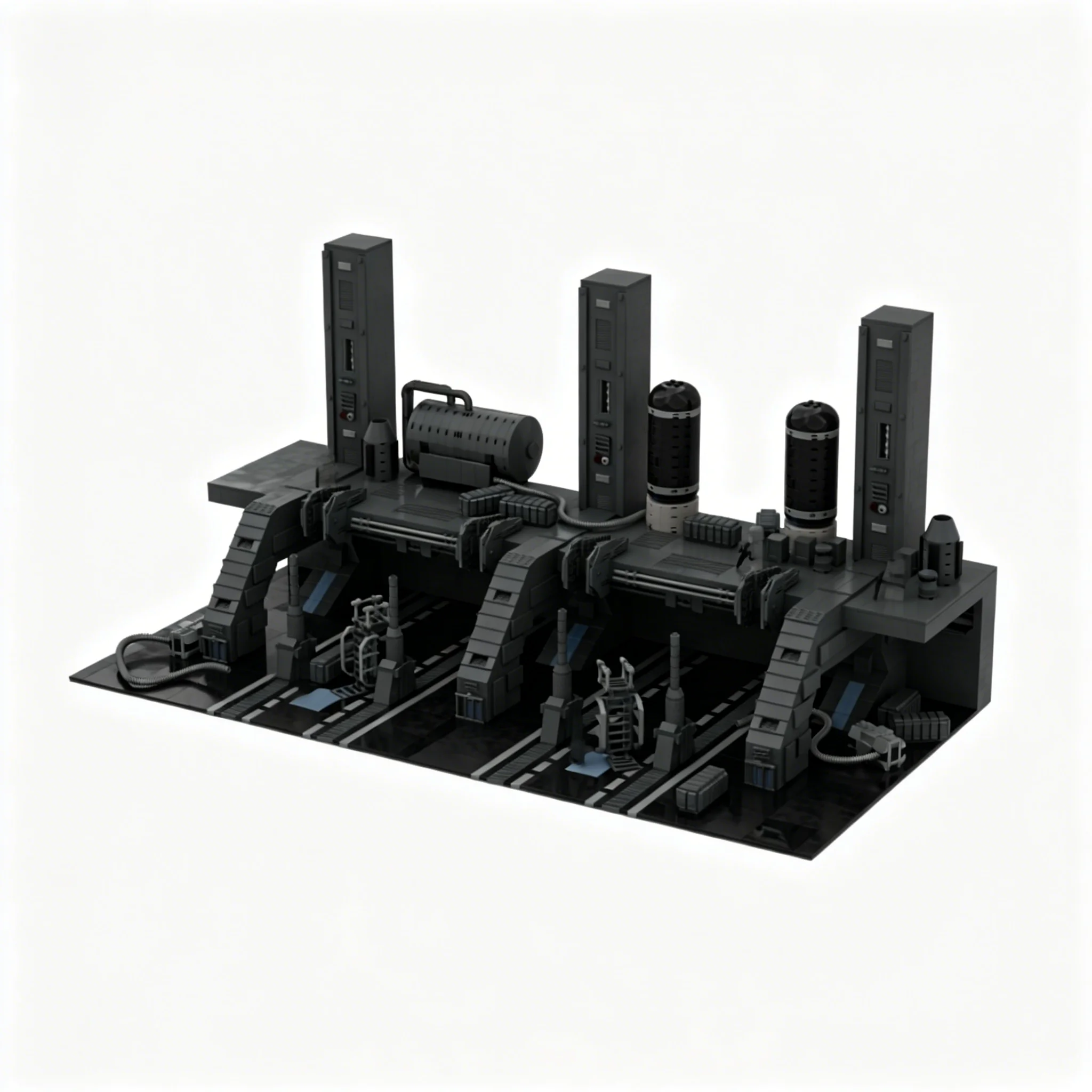 

3441pcs MOC SW Imperial Fueling Station Hangar Star Battle Model Building Blocks Architecture Toys Christmas Gift Education
