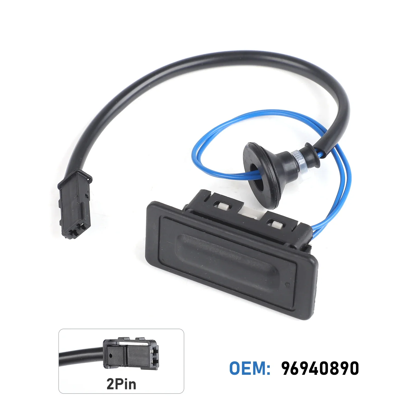 96940890 Black ABS Case  Opening Switch Tailgate Release Button Trunk For 2012-2019 Sonic Chevrolet orlando Sedan Aveo Captiva