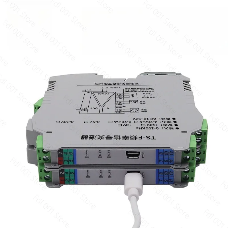 TS-F Pulse Square Wave Frequency Conversion Analog Module Hz Signal Change 4-20mA NPN Proximity Switch Speed Measurement