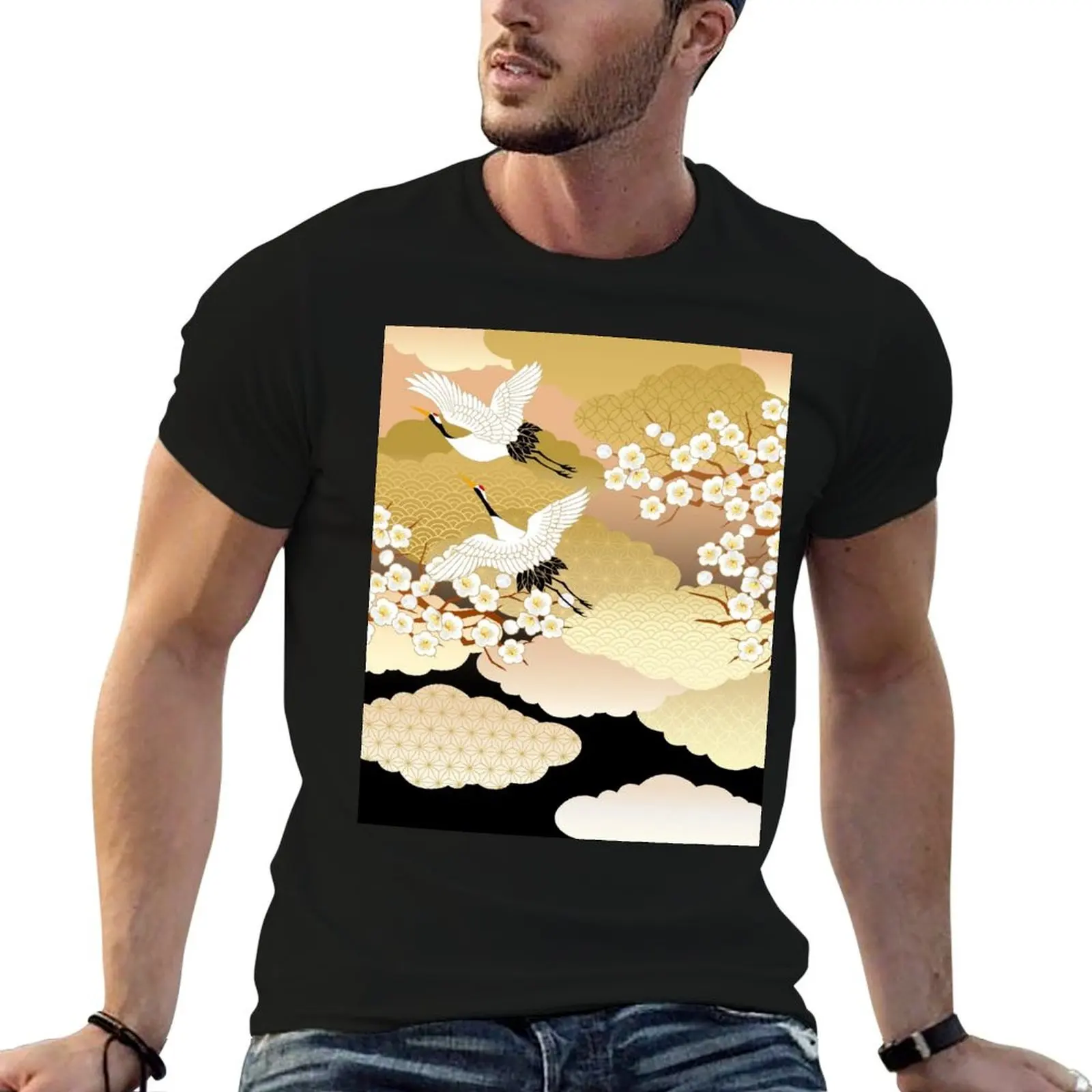 

Japanese kimono 2 T-Shirt blue archive boys whites funny t shirts for men