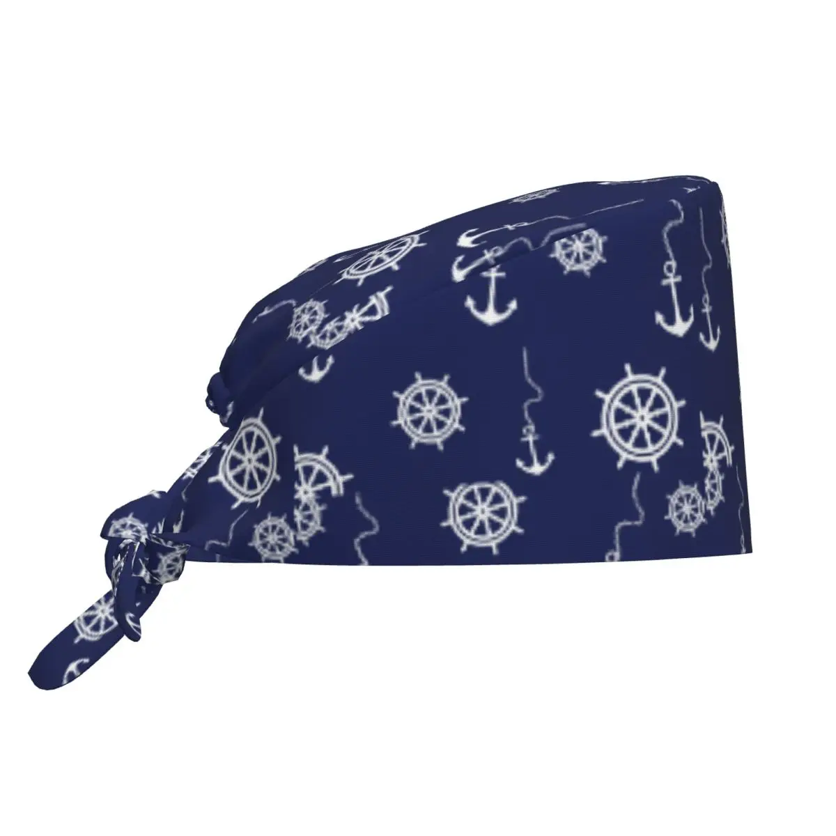 魚航海アンカースクラブキャップヴィンテージオーシャンマリンネイビーナースケアサージカルキャップ男性女性用ラボドクタースパ作業帽子キャップ