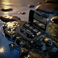 New M19 TWS Bluetooth Headphones 5.3 9D High Fidelity Wireless Headphones Touch IPX7 Waterproof Digital Display Headphones