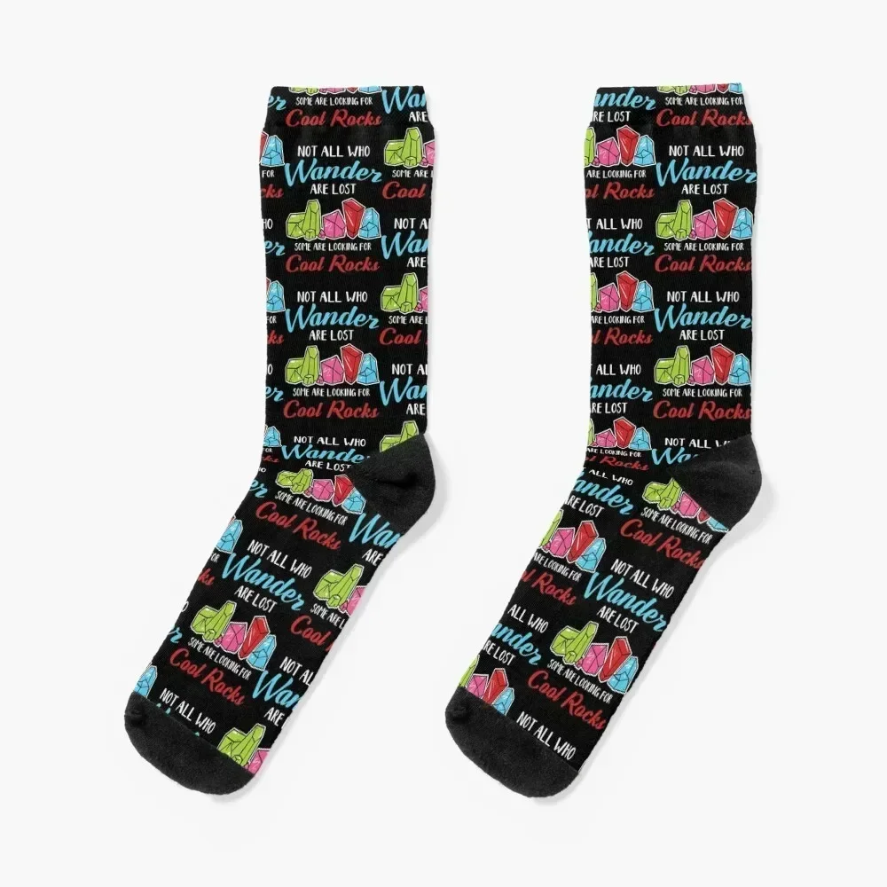 

Geologist Rock Collecting Minerals Geology Socks New year's anti slip football Run Children's Mens Socks Women's