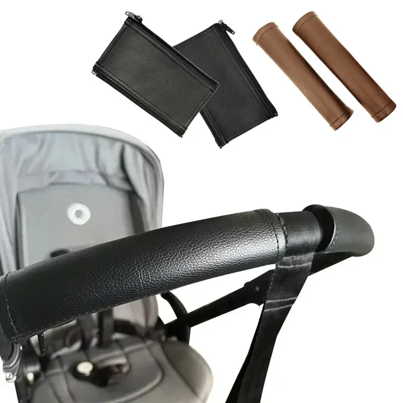 Strollers Handle Cover FIT FOR Bugaboo Bee3 Bee5 Bee+ Strollers Accessories PU Leather Cover Wagon Armrest Protective Case Baby