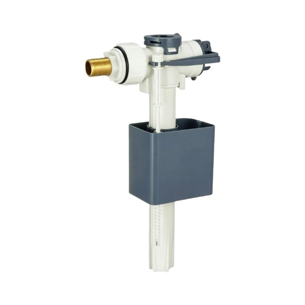 Toilet Fill Valve G3/8 Side Inlet Adjustable Height Quiet Siphon Protection Dual Float System for Standard Tanks