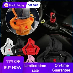 Gear Shift Hoodie Cover Car Gear Handle Decoration Accessories For PEUGEOT 206 307 308 3008 207 208 407 508 6.7 5008 107 106 205