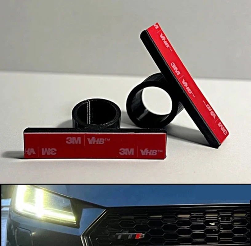 

2PCS Car Number Plate Clips/Holders For Audi Honeycomb Grills Push & Lock & Removable Replaceable License Plate Accessories ﻿