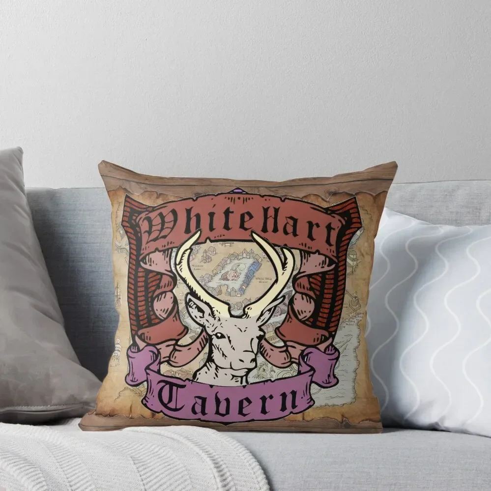 

White Hart Tavern Throw Pillow Decorative Cushion Cover anime girl Christmas Cushion For Home Couch Cushions pillow