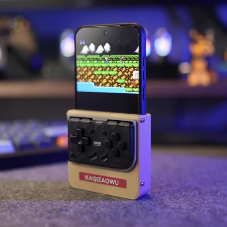 3D printed DIY snap-on handle shell arcade/FC/GBARA simulator for iine mini handle solution