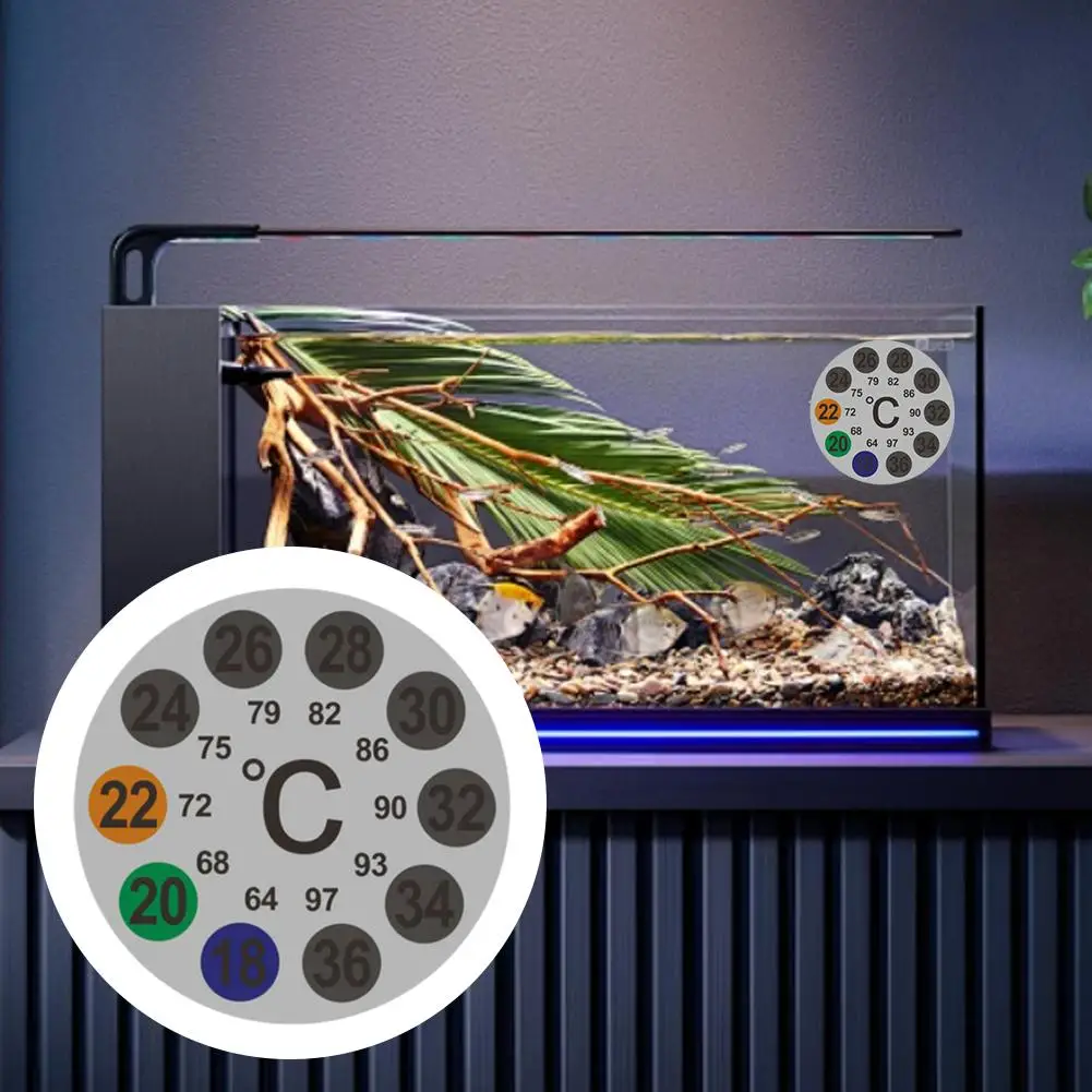 Aquarium Thermometer Sticker Fish Temperature Adhesive Tools Measurement Meter Strip Sensor Temperature Temperature X1s9