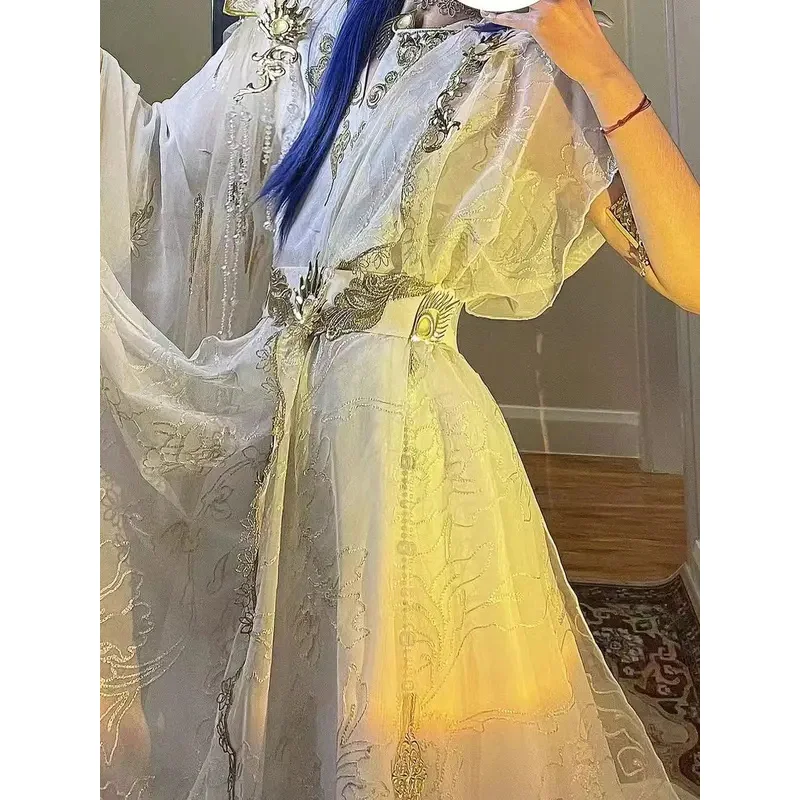 Az15Borderless Lotus 다목적 고대 백금 코스프레 피닉스 요소 국가 스타일 파생 의류 남자 Ha