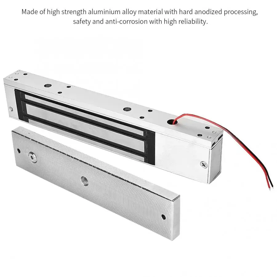 DC 12V 280 kg Electric Magnetic Holding Force Single Door Electromagnetic Lock with LED Light