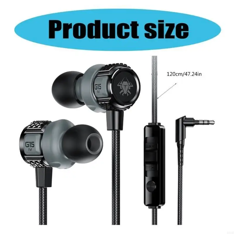 سماعات أذن 3.5 ملم مع ميكروفون لجهاز الكمبيوتر المحمول سماعات الرأس السلك المحمول سماعات الرأس لسماعات ألعاب سطح المكتب 83ce #6