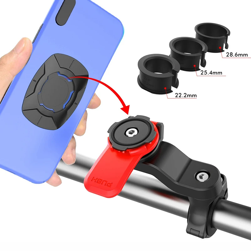 Motorcycle Bike Phone Holder Adjustable Moto Bicycle Handlebar Mount Stand GPS Support For iPhone 15 Samsung Bicycle Accessories