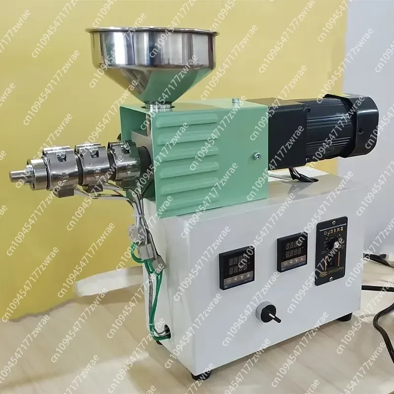 SJ15 Mini Desktop Single Screw Extruder, Vertical Small Lab Plastic 3D Filament Extrusion Machine Equipment Instrument