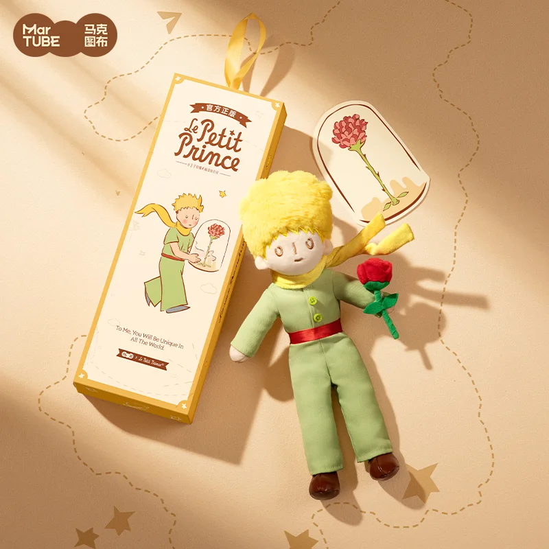 MarTUBE Little Prince Pilot Style Rose Plush Doll Recordabl Healing Creative Birthday Couple Girfriend Boyfriend Valentine Gift view 4