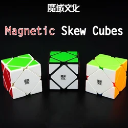 MoYu Magnet Skew Twist Hidden Puzle MoYou Magic Cube White Color Magnetic Skeb MoYo MeiLong Mo Yu Toy for Ten Year Old Boy 10 Yr