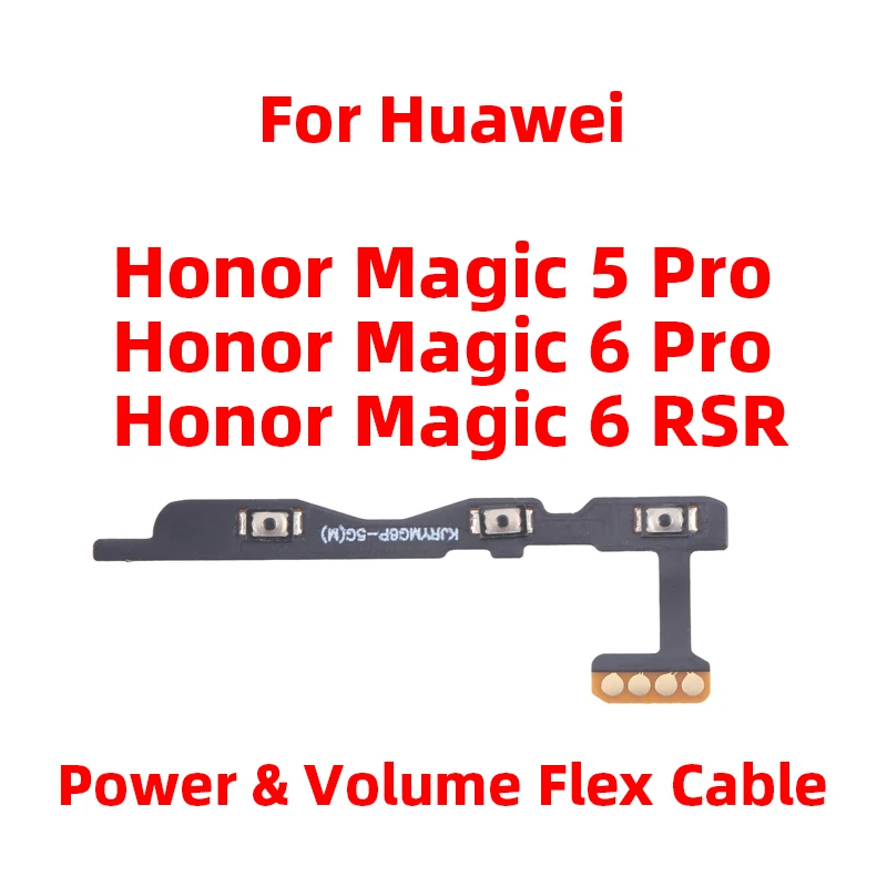 For Huawei Honor Magic 5 Pro Power ON OFF Volume Camera Key Button Switch Flex Cable Replacement